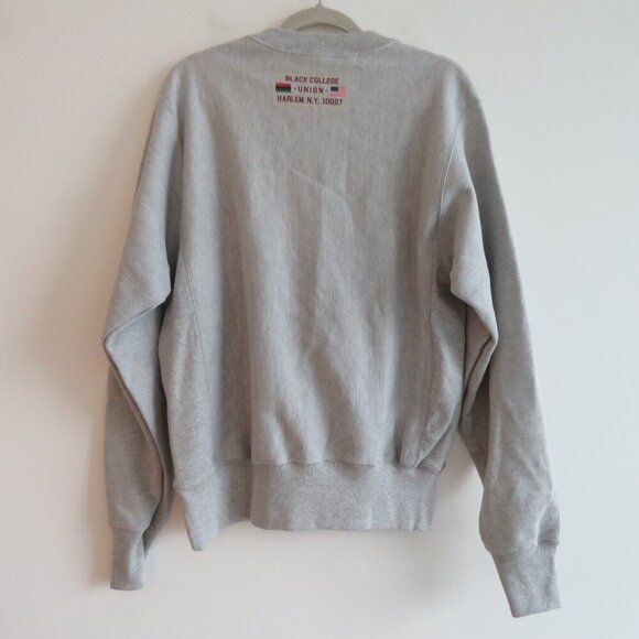 BCU X CHAMPION HBCU Arch Crewneck Gray Reverse Weave Sweatshirt - Size S - Picture 11 of 16